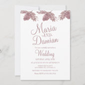 Invitation Mariage de vidage couleur aquarelle (Devant)