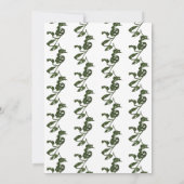 Invitation Mariage de Vigne de Fromage Monstera Tropicale (Dos)
