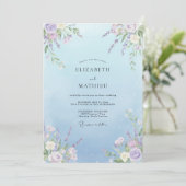 Invitation Mariage de Vigne Lilas Céleste (Debout devant)