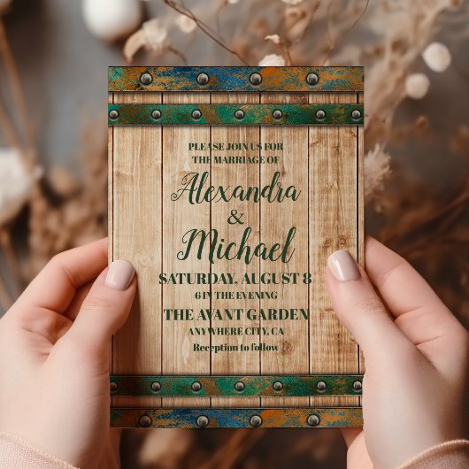 Invitation Mariage de vignoble chic moderne