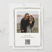 Invitation Mariage de vignoble italien tiré à la main (Dos)