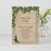 Invitation Mariage de vignoble rustique (Debout devant)