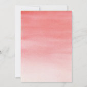 Invitation Mariage de voyants de chaîne aquarelle (Dos)