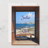 Invitation Mariage de vue tropicale (Dos)