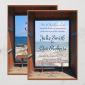 Invitation Mariage de vue tropicale (Devant / Derrière)