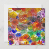 Invitation Mariage d'éclairage de verre (Devant)