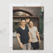 Invitation Mariage d'éclatement arc-en-ciel (Dos)