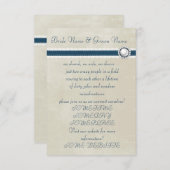 Invitation Mariage décontracté (Devant / Derrière)