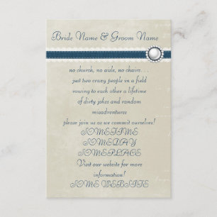 Invitation Mariage décontracté