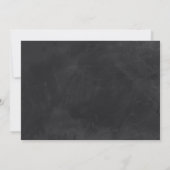 Invitation Mariage décontracté Chalkboard (Dos)