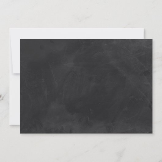Invitation Mariage décontracté Chalkboard (Dos)