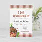 Invitation Mariage Décontracté d'Été Barbecue Shower (Debout devant)