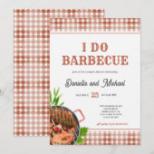 Invitation Mariage Décontracté d'Été Barbecue Shower (Devant / Derrière)