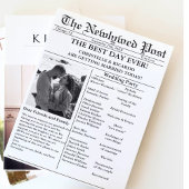 Invitation mariage décontracté du journal de script enregistr