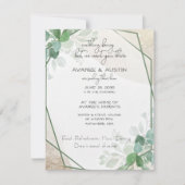 Invitation Mariage Décontracté Eucalyptus Frame (Devant)