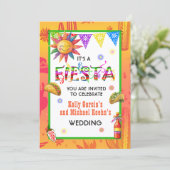 Invitation Mariage décontracté Fiesta (Debout devant)