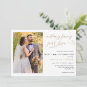Invitation Mariage Décontracté Juste Amour (Debout devant)
