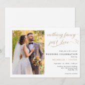 Invitation Mariage Décontracté Juste Amour (Devant / Derrière)