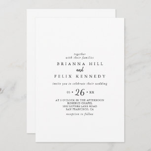 Invitation Mariage Décontracté moderne