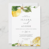 Invitation Mariage Décontracté moderne Lemon Garden (Devant)
