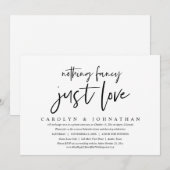 Invitation Mariage décontracté, rien de fantaisiste, juste de (Devant / Derrière)