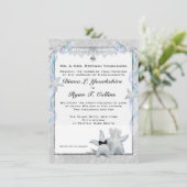 Invitation Mariage d'écrevisse Couple 4,5 po x 6,25 po (Debout devant)