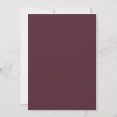 Invitation Mariage Deep Amethyst Dahlia (Dos)