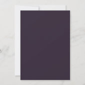 Invitation Mariage Deep Purple Ranunculus Eucalyptus (Dos)
