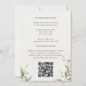 Invitation Mariage d'élégance de printemps rose pâle (Dos)
