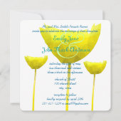 Invitation Mariage d'élégance jaune pavot (Devant)