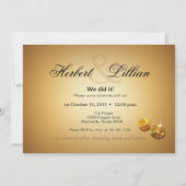 Invitation Mariage Deluxe Las Vegas | rouge noir or (Dos)