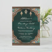 Invitation Mariage d'émeraude musulman musulman de l'Arche à  (Debout devant)