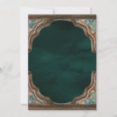 Invitation Mariage d'émeraude musulman musulman de l'Arche à  (Dos)
