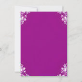 Invitation Mariage Dentelle Violette (Dos)