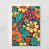 Invitation Mariage des années 70 (Dos)