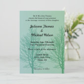 Invitation Mariage des arbres verts (Debout devant)