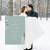 Invitation Mariage des bois d'hiver