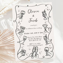 Mariage des boissons amusantes de squiggle