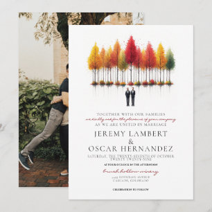Invitation Mariage des champignons d'automne