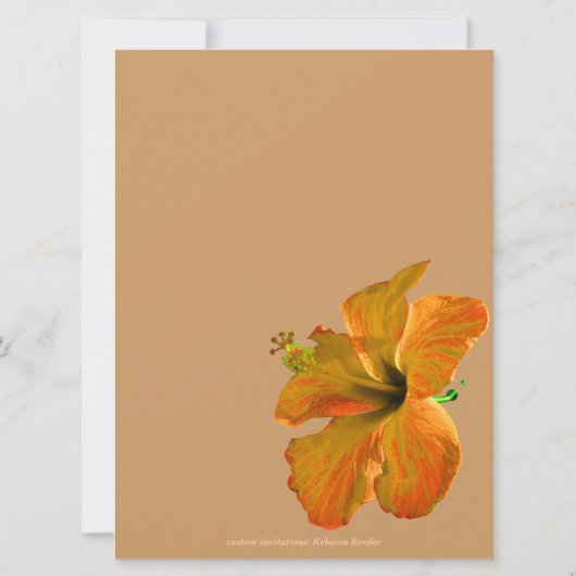 Invitation Mariage des couleurs d'automne : deux deviennent u (Dos)