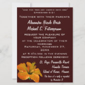 Invitation Mariage des couleurs d'automne : deux deviennent u (Devant)