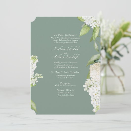 Invitation Mariage des deux parents (Debout devant)