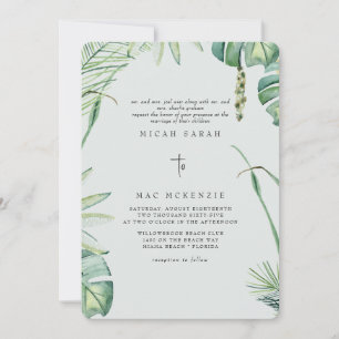 Invitation Mariage des deux parents Sage Beach Tropics