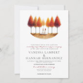 Invitation Mariage des épouses d'automne (Devant)