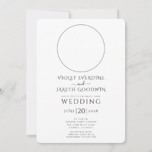 Invitation Mariage des étoiles de la lune de soleil céleste