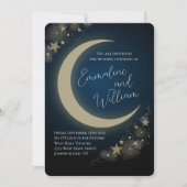 Invitation Mariage des étoiles de lune céleste (Devant)