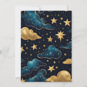 Invitation Mariage des étoiles de lune céleste (Dos)