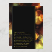 Invitation Mariage des feux de Bokeh Twilight (Devant / Derrière)