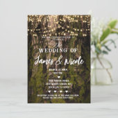 Invitation Mariage des feux d'étincelle de la forêt de Mossy (Debout devant)