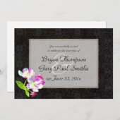 Invitation MARIAGE des fleurs cosmiques (Devant / Derrière)